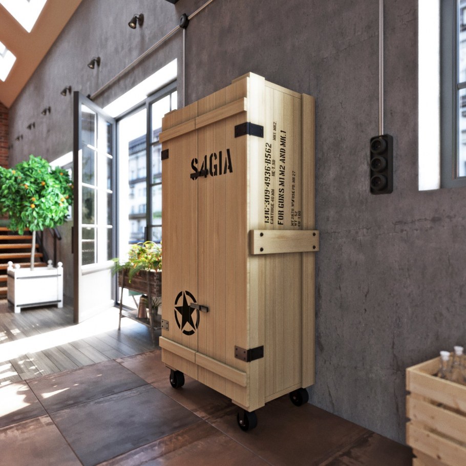 Холодильник в стиле лофт