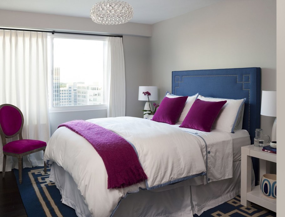 Спальня цвета фуксии