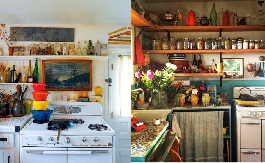 Эклектика в интерьере кухни