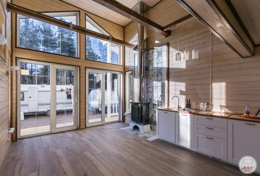 Финский дом с панорамными окнами