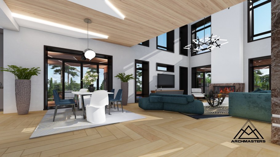 Гостиная со вторым светом Прованс