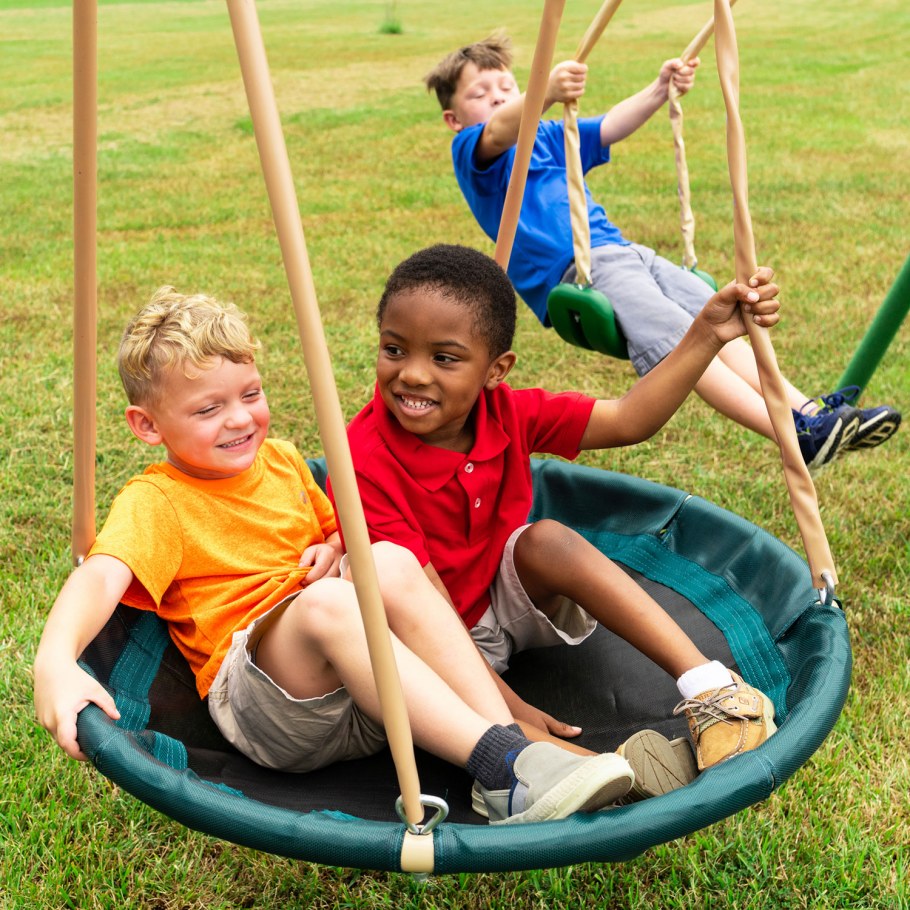 Детский комплекс DFC качели, качели-гнездо и горка 94013