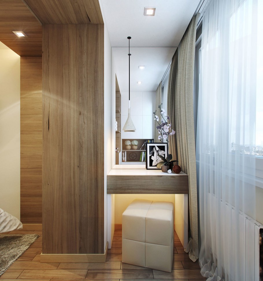 Балкон совмещенный с комнатой