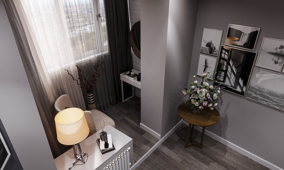 Балкон совмещенный с комнатой