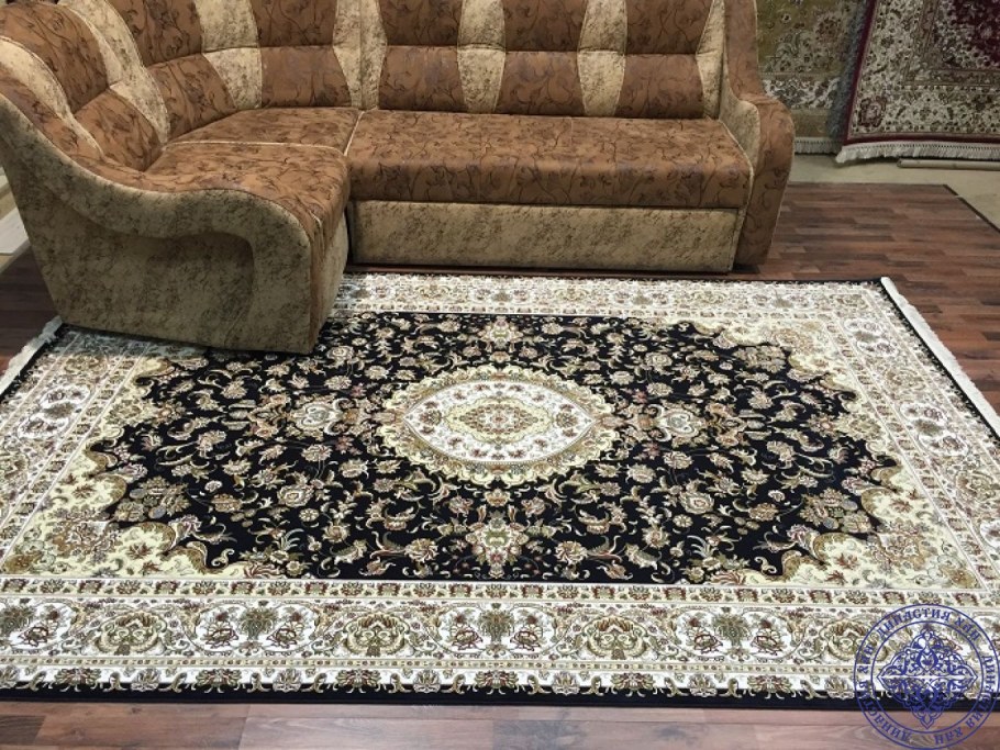 Ковер Qum Iran g243 Navy DBL