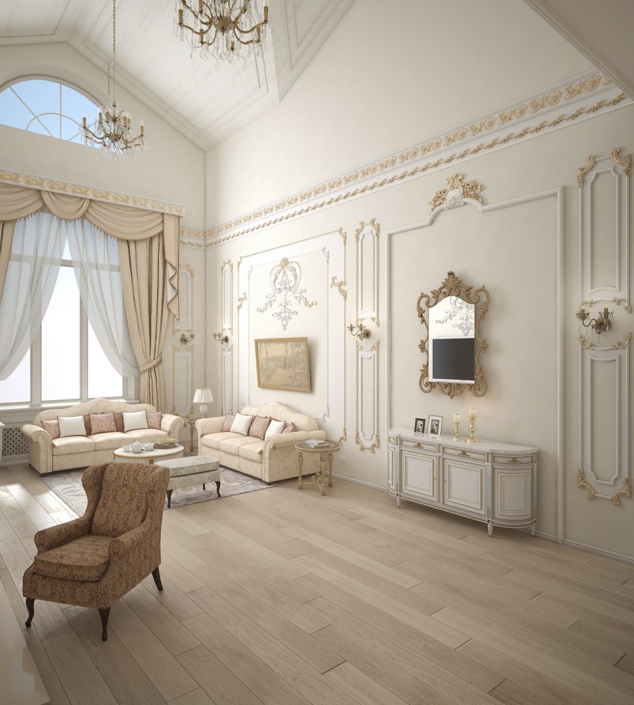 Интерьер дома в классическом стиле
