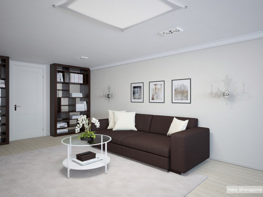 Современная прихожая в светлых тонах