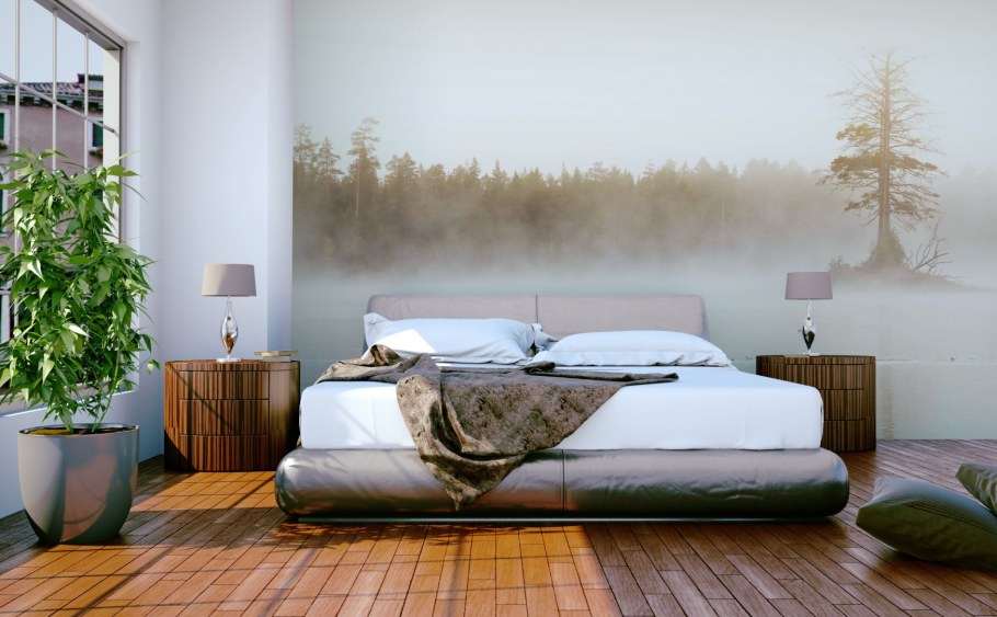 Экологические обои для спальни