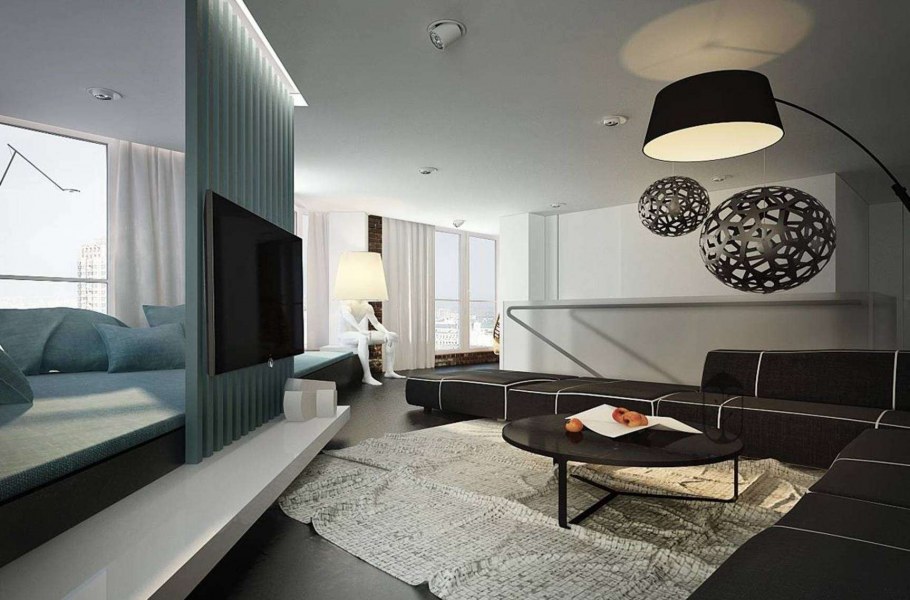 Гостиная в стиле лаунж