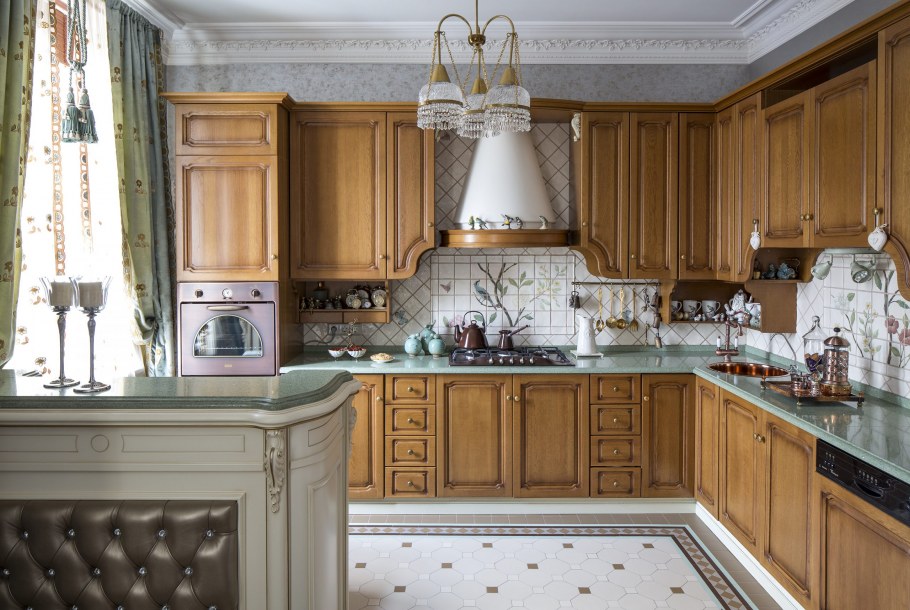 Английский стиль в интерьере кухни