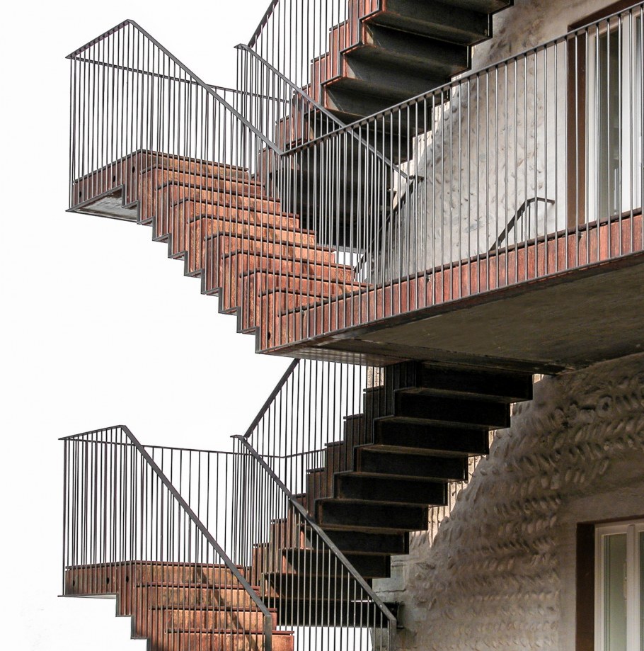 Одномаршевая лестница пожарная