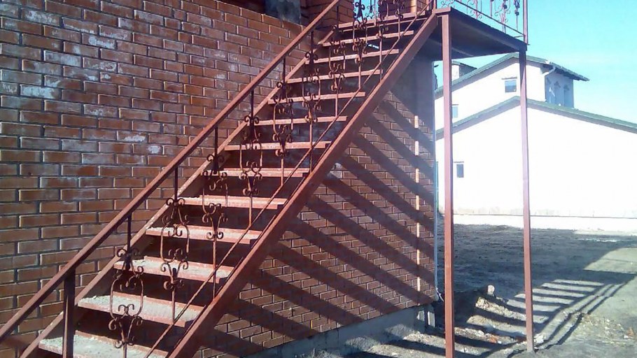 Маршевая многопролетная пожарная лестница