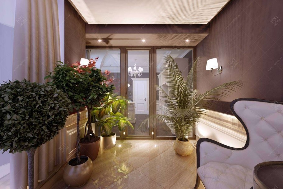 Гостиная с зимним садом