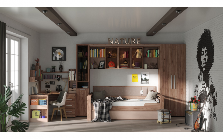 Шкаф навесной Глазов nature 81