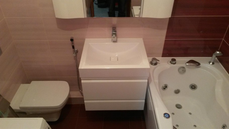 Совмещённый санузел с ванной под ключ с коррбом