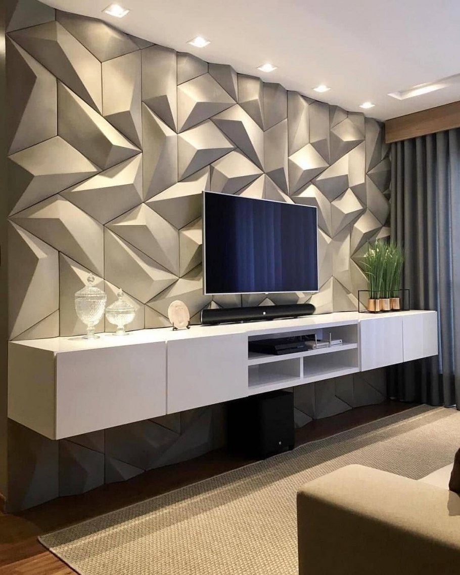 Панно под телевизор в гостиную