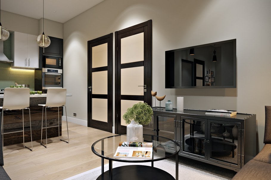 Дверь в кухню гостиную