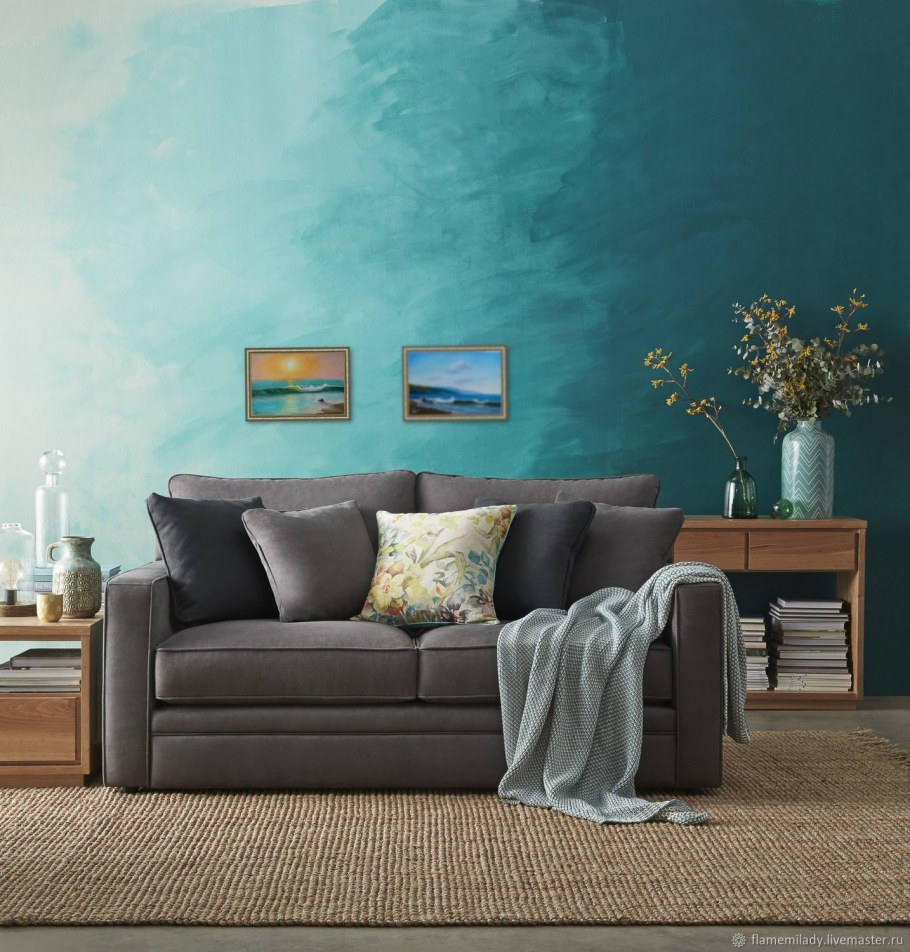 Стили покраски стен