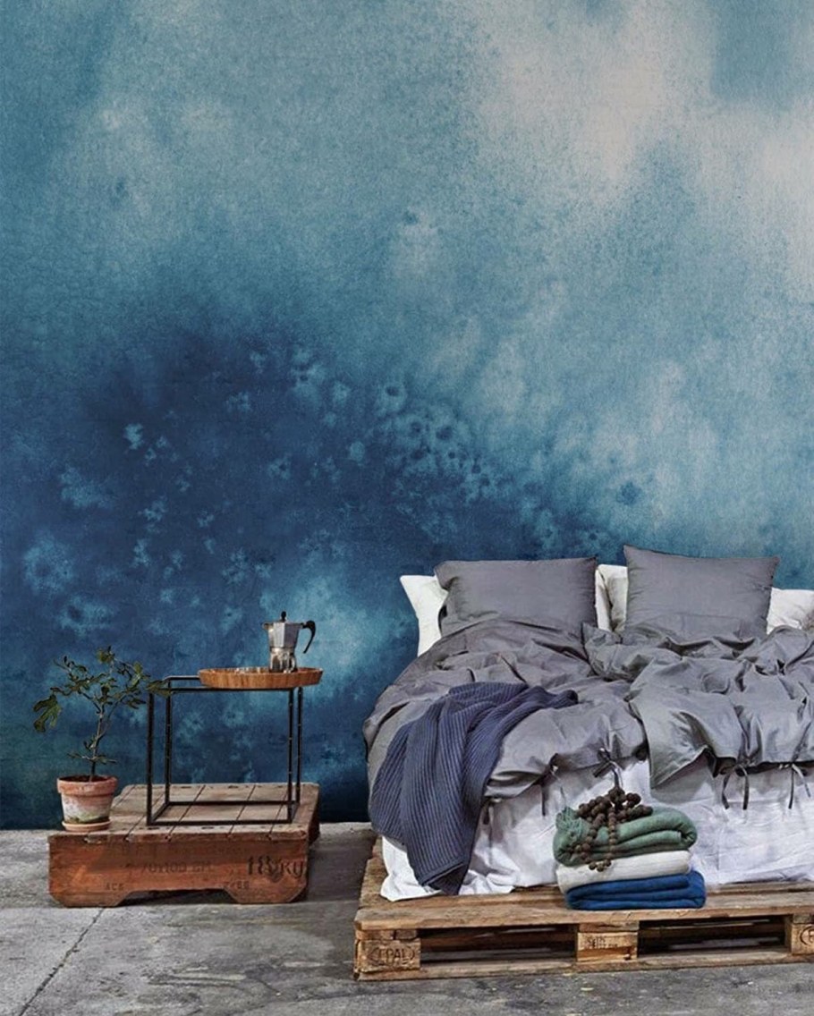 Градиент на стенах в интерьере