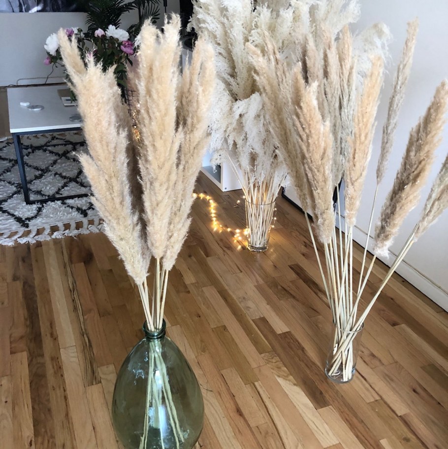 Пампасная трава в интерьере квартиры