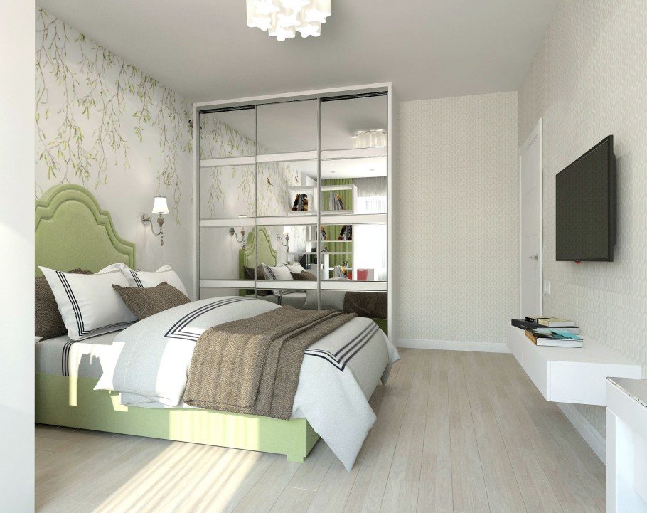 Сочетание беленый дуб в интерьере