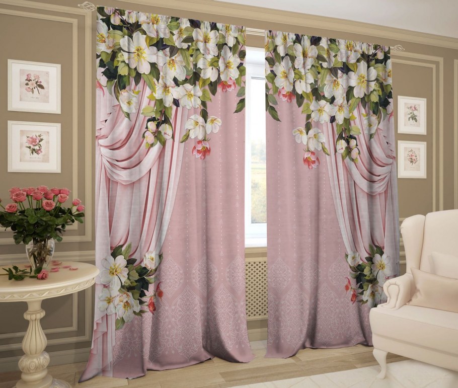 Шторы для комнаты с балконом