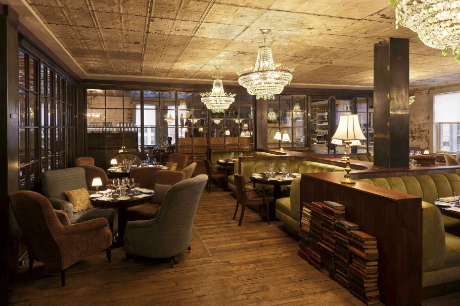 Интерьер ресторан в стиле Нью Йорка Сохо