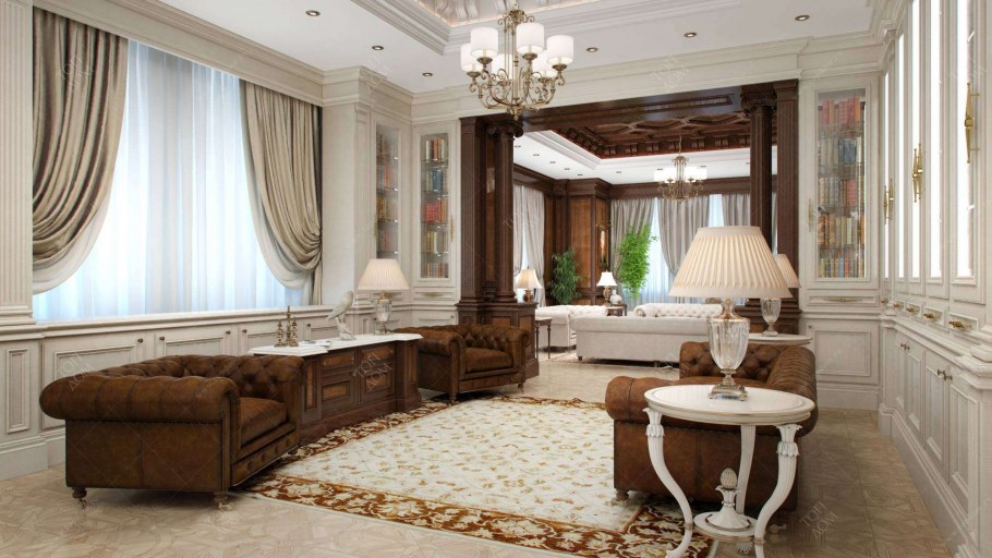 Интерьер в строгом стиле классика
