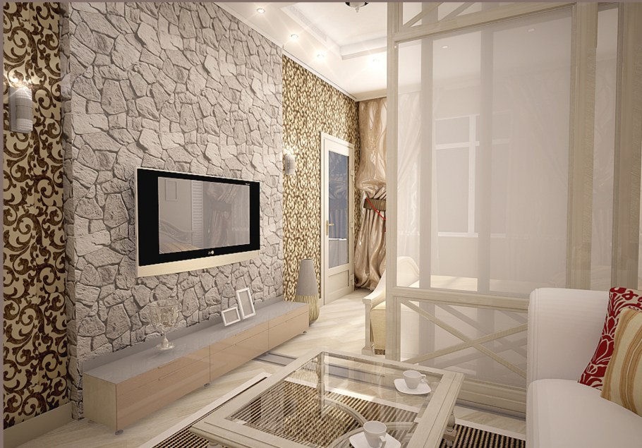 Акцентная стена в интерьере