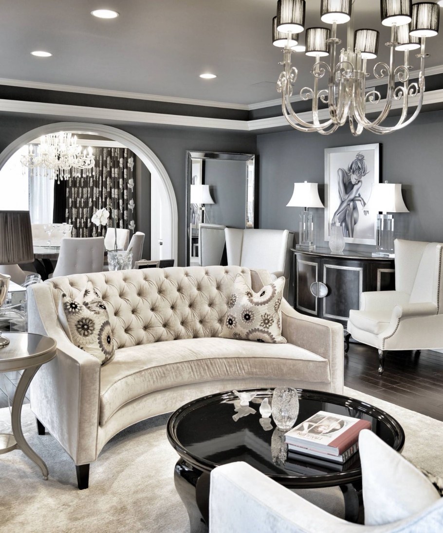 Гостиная в стиле арт деко