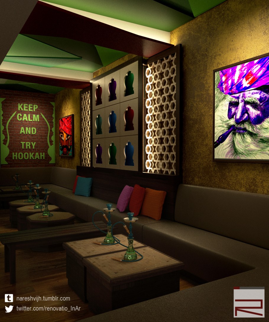 Интерьер кальян-бара