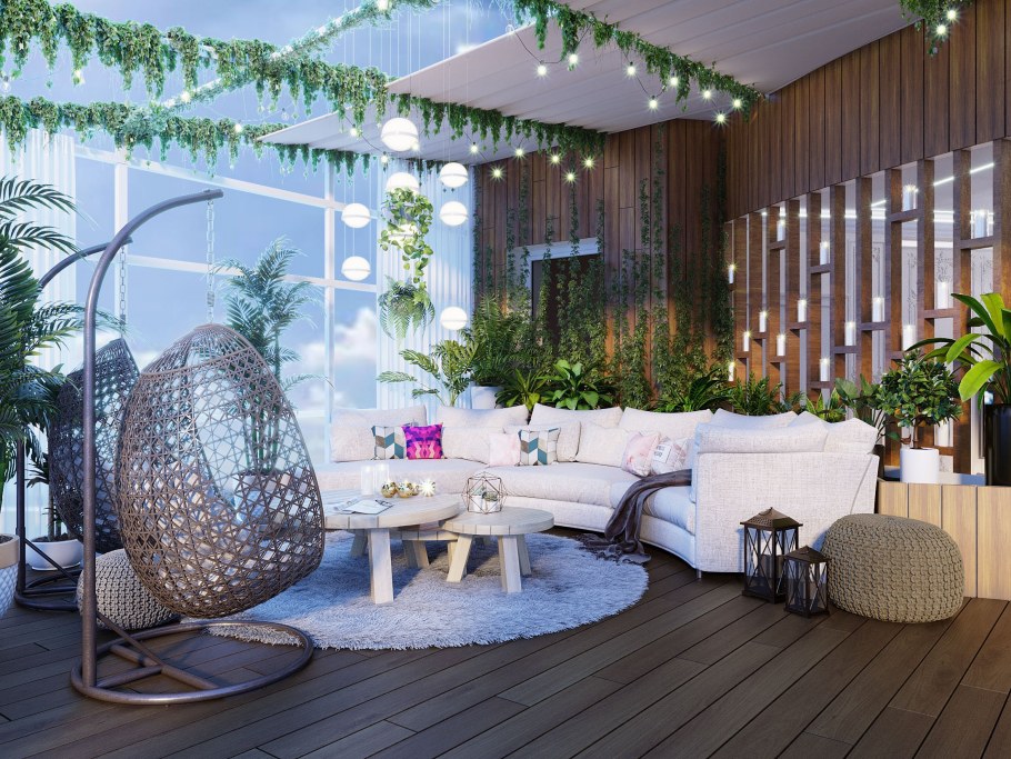 Лаундж зона интерьер