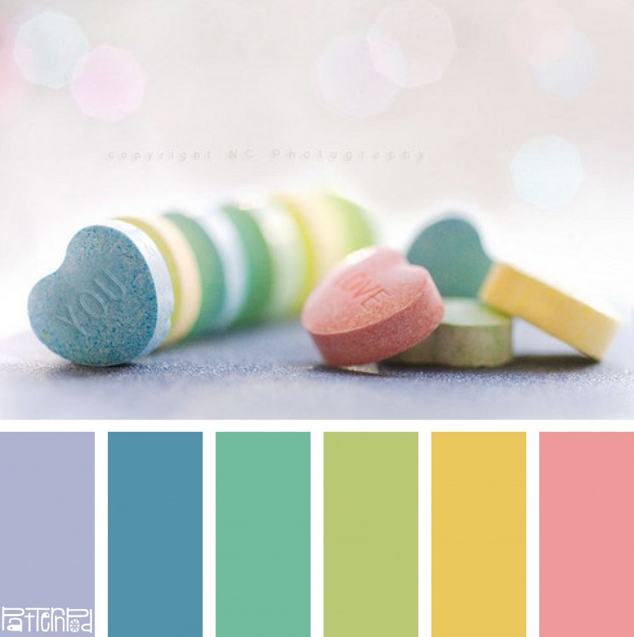 Яркие пастельные тона