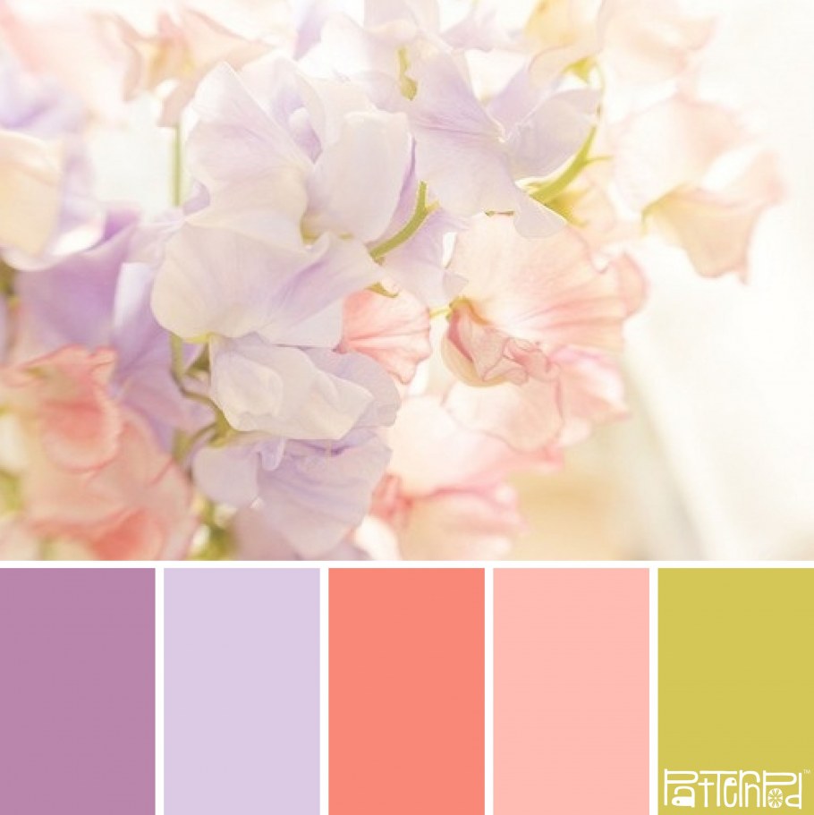 Сочетание цветов пастельных тонов