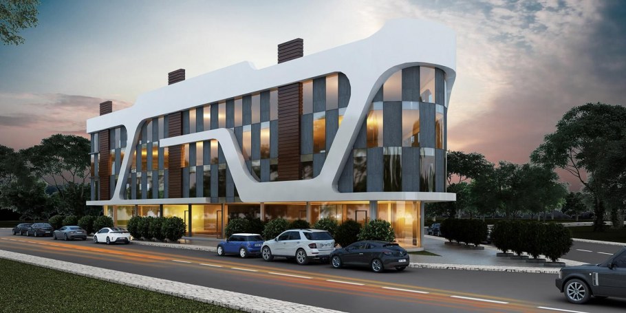 Современные фасады зданий