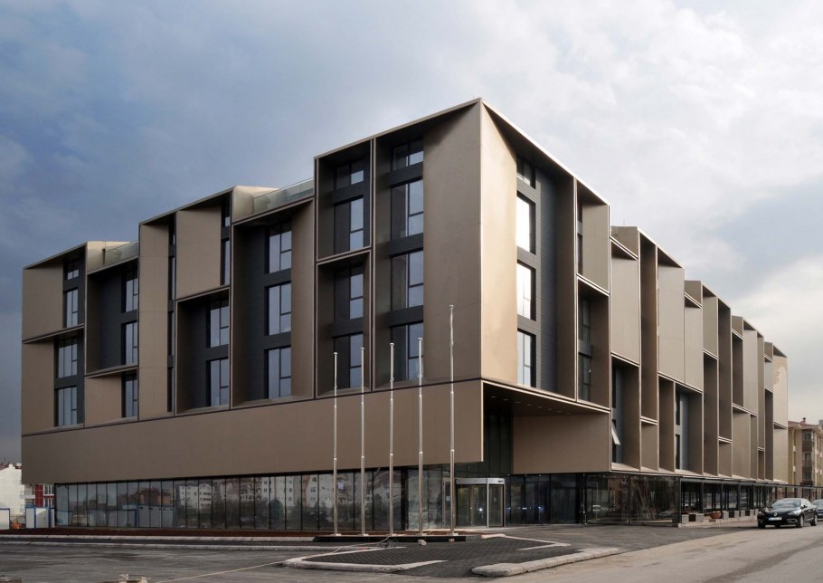 Офисное здание экстерьер хайтек