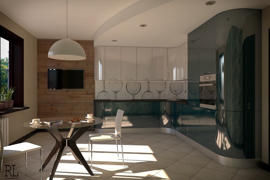 Визуализация интерьера кухни