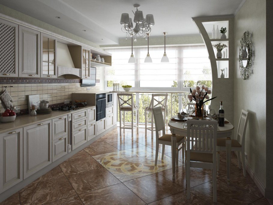 Кухни в стиле Кокос