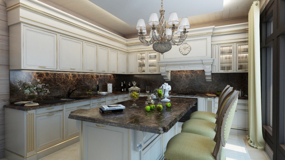 Дизайн интерьера кухни 1080*1080