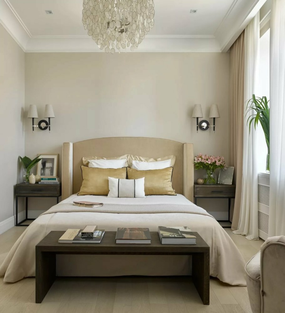 Бежевая спальня