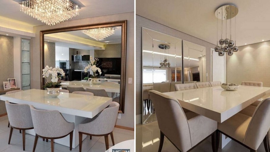 Зеркала в интерьере кухни для расширения пространства