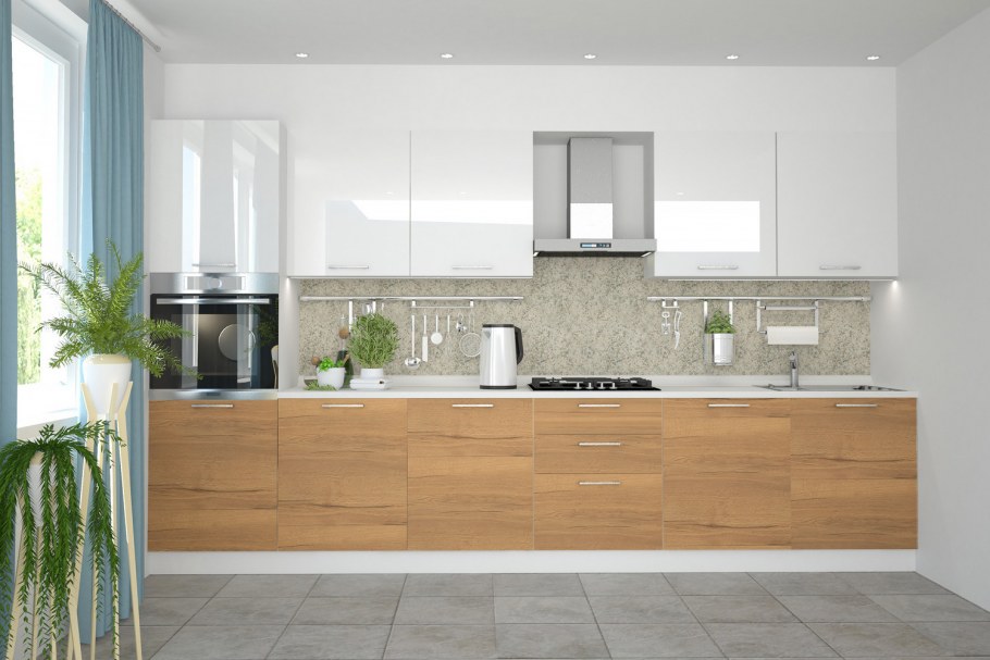 Кухня Амика хофф дуб Галифакс