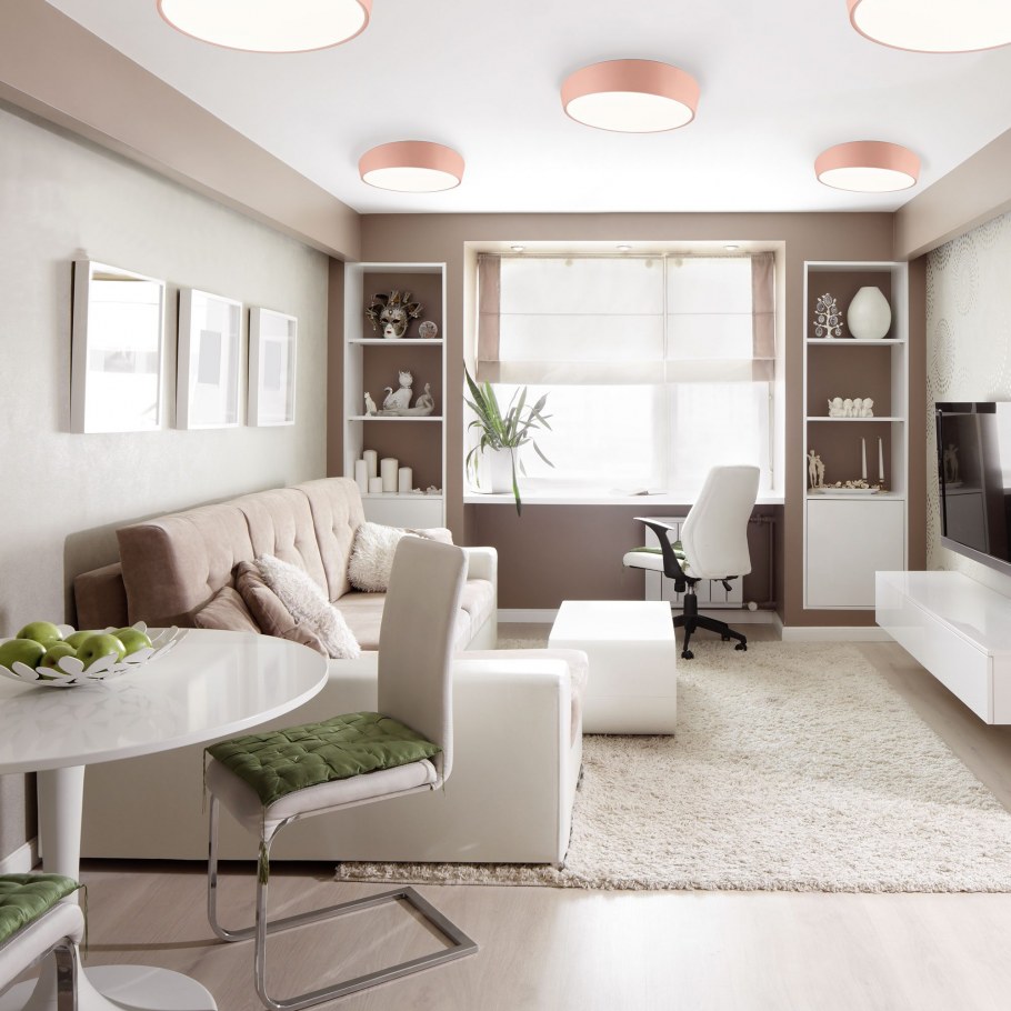 Современная светлая гостиная