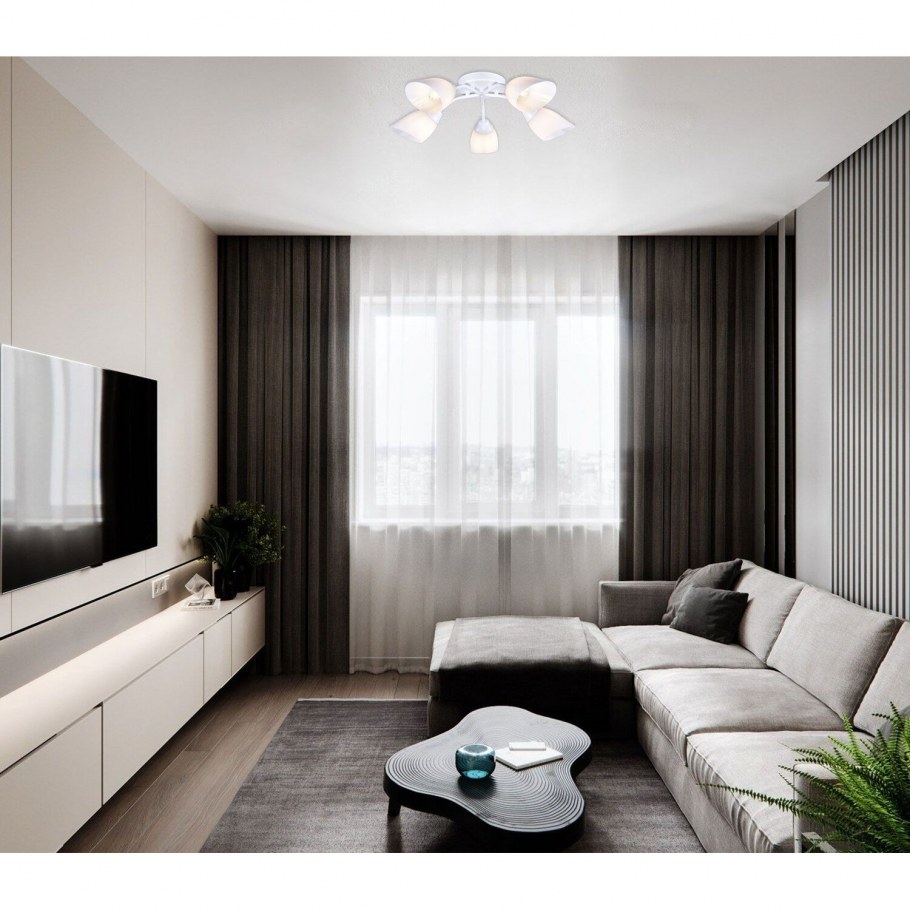 Гостиная в хрущевке в современном стиле