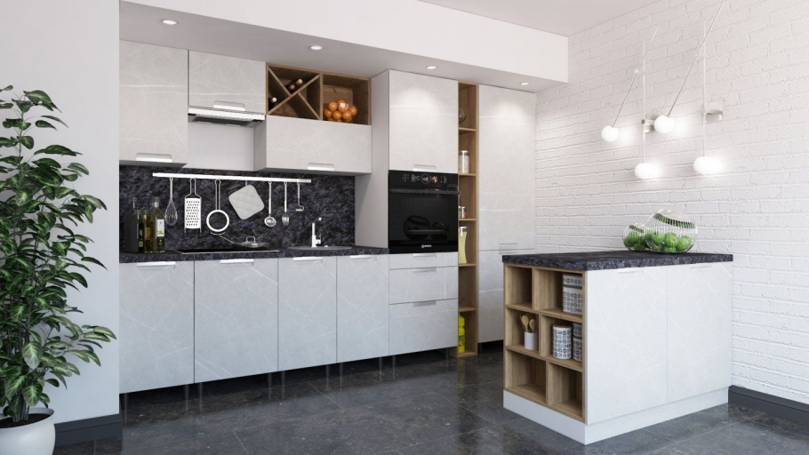 Кухонный гарнитур София бетон