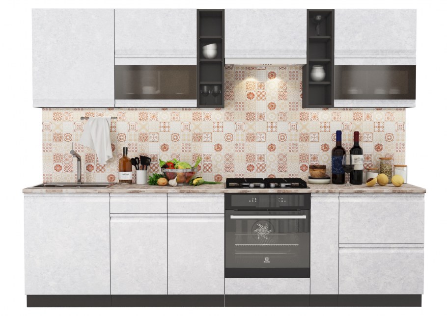 Модульная кухня Бруклин цвета компоновки