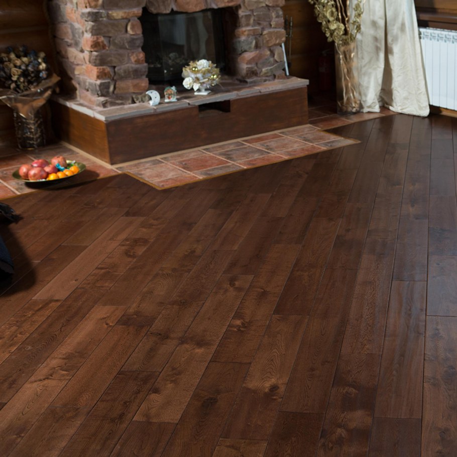 Массивная доска Паркетофф дуб состаренный классика