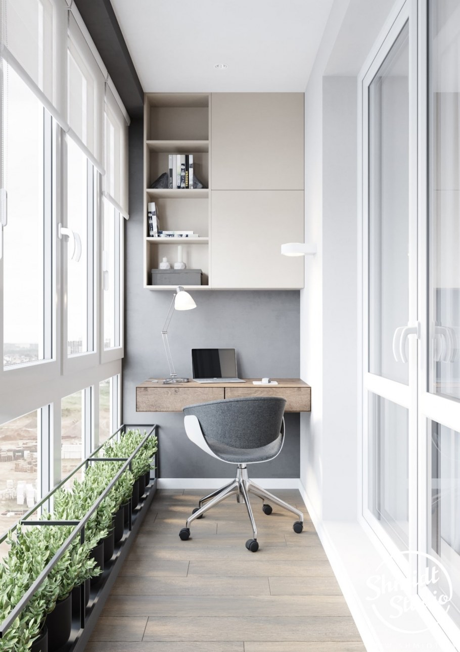 Интерьер балкона