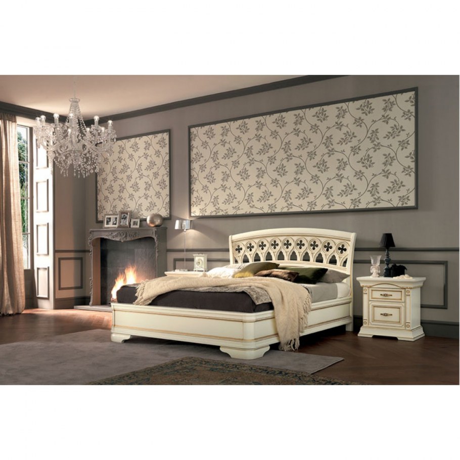 Спальня арт деко в светлых тонах