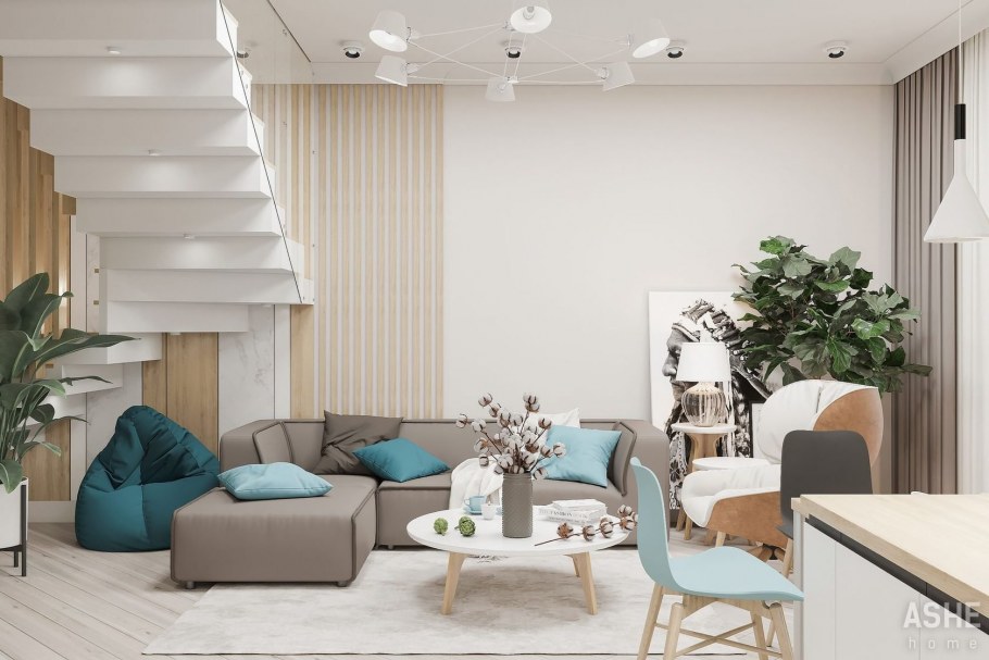 Образец интерьера таунхауса